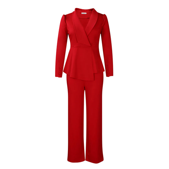 Damen Elegantes Blazer-Hosen-Set EB