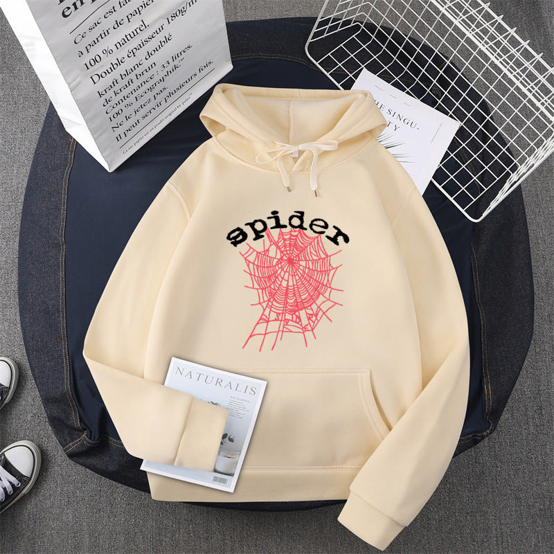 Damen Kapuzensweater mit kreativem Spinnenmotiv EB