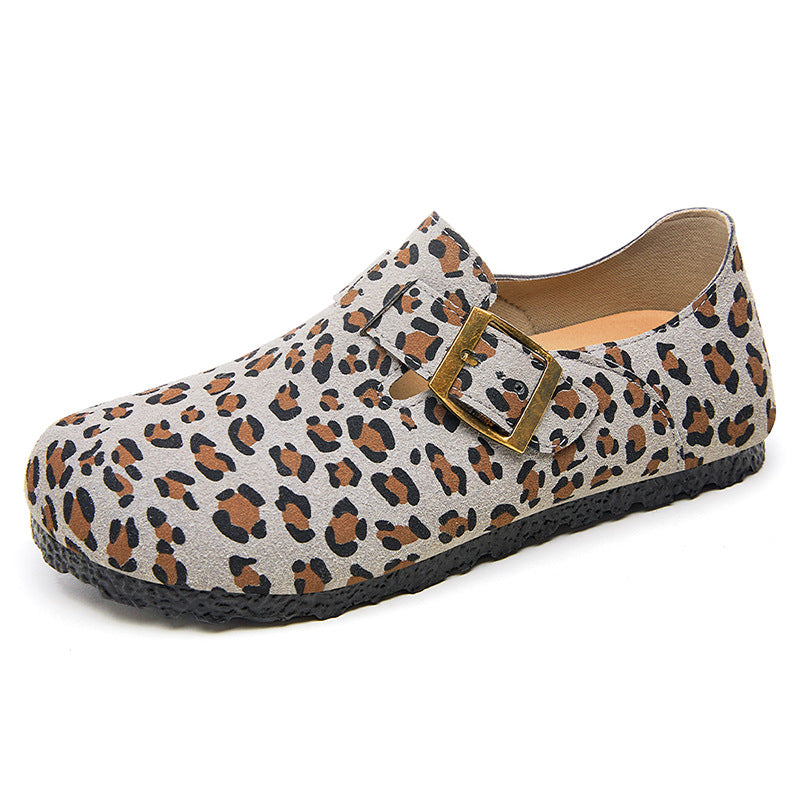 Damen Modische Clogs mit dekorativem Schnallenverschluss und rutschfester Sohle EB