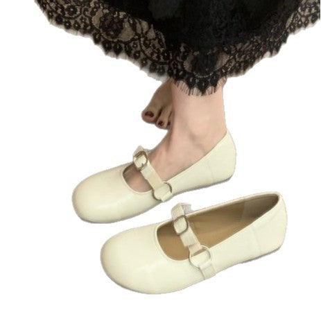 Damen elegante Ballerinas mit modischem Riemchen und komfortablem Fußbett EB