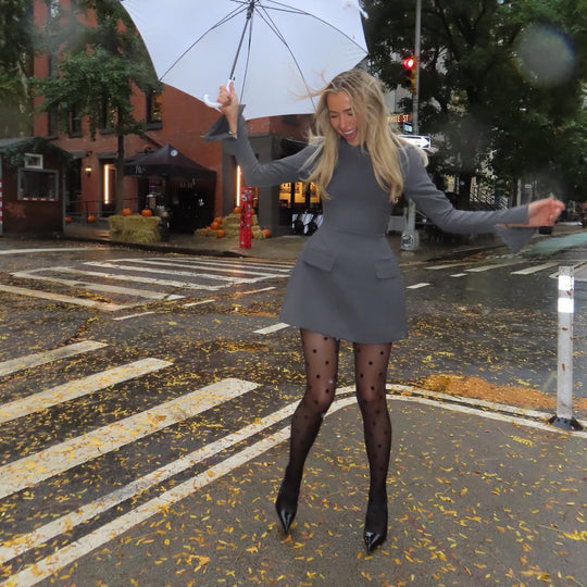 Damen modisches Kleid mit tailliertem Schnitt und Taschen EB