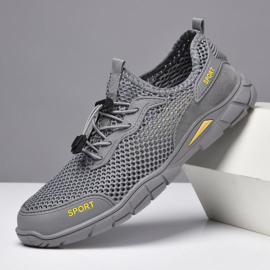 Herren Sportliche Mesh-Sneaker mit rutschfester Sohle EB