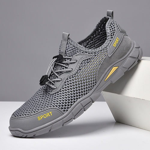 Herren Sportliche Mesh-Sneaker mit rutschfester Sohle EB
