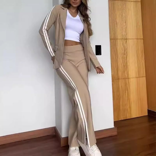 Damen Sportliches Blazer- und Hosenset Heidi-Mode