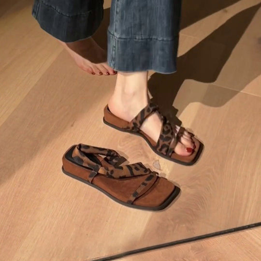 Damen Elegante Sandalen mit umschlingendem Riemen EB