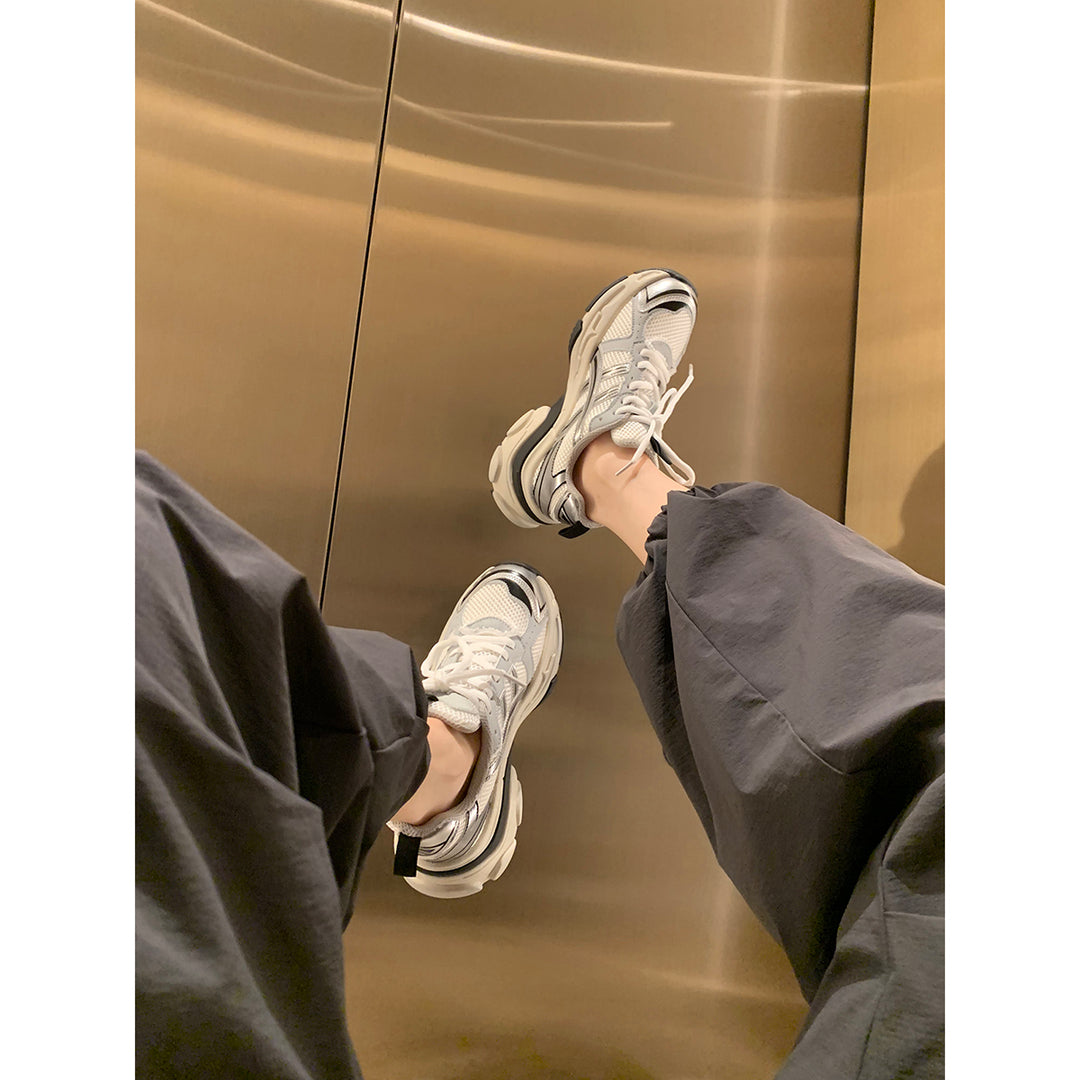 Damen Sportliche Sneakers mit atmungsaktiver Mesh-Oberfläche und komfortabler Dämpfung EB