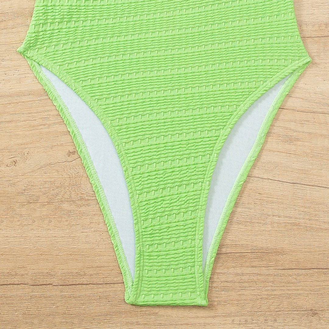 Damen Hochwertiger Einteiler Badeanzug mit Rüschendetails EB
