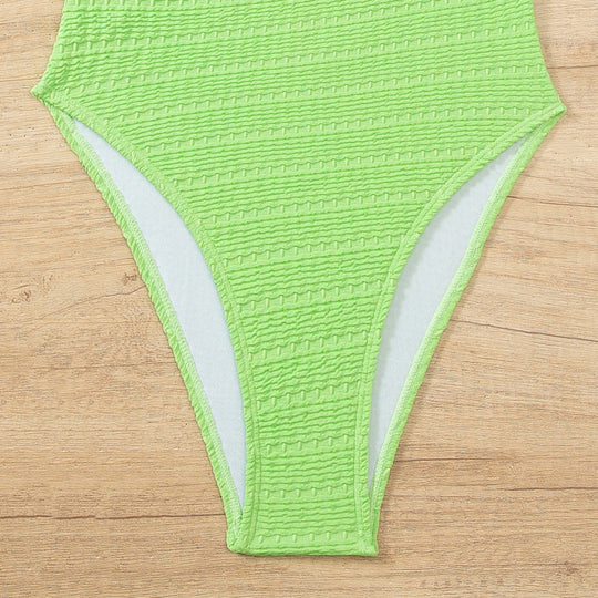Damen Hochwertiger Einteiler Badeanzug mit Rüschendetails EB