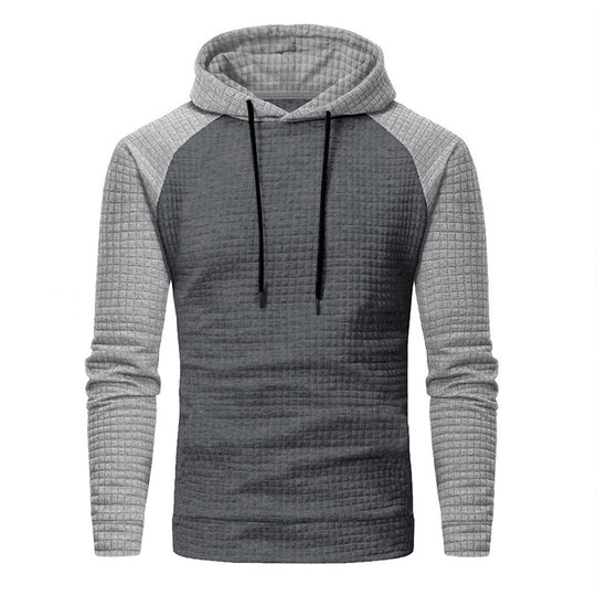 Herren Texturiertes Kapuzen‑Sweatshirt mit Waffelstruktur und Raglanärmeln EB