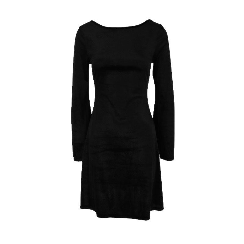 Damen figurbetontes Langarmkleid EB