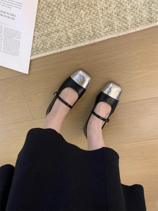 Damen Elegante Pumps mit bequemem Riemchendesign und breiter Sohle EB