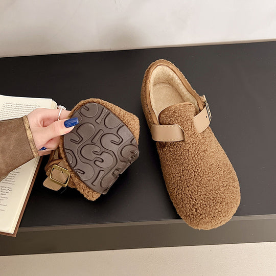 Damen Hausschuhe mit verstellbarem Riemen und weichem Innenfutter EB