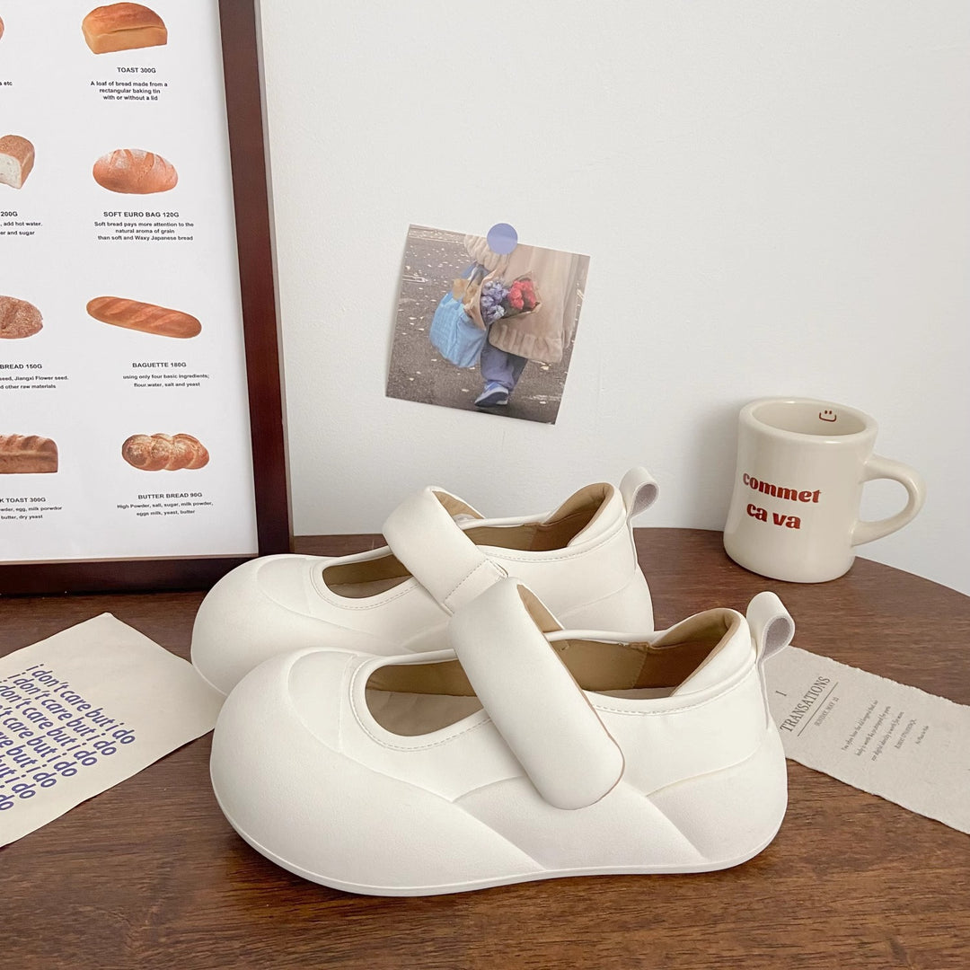 Damen Komfortable Ballerinas mit Klettverschluss EB