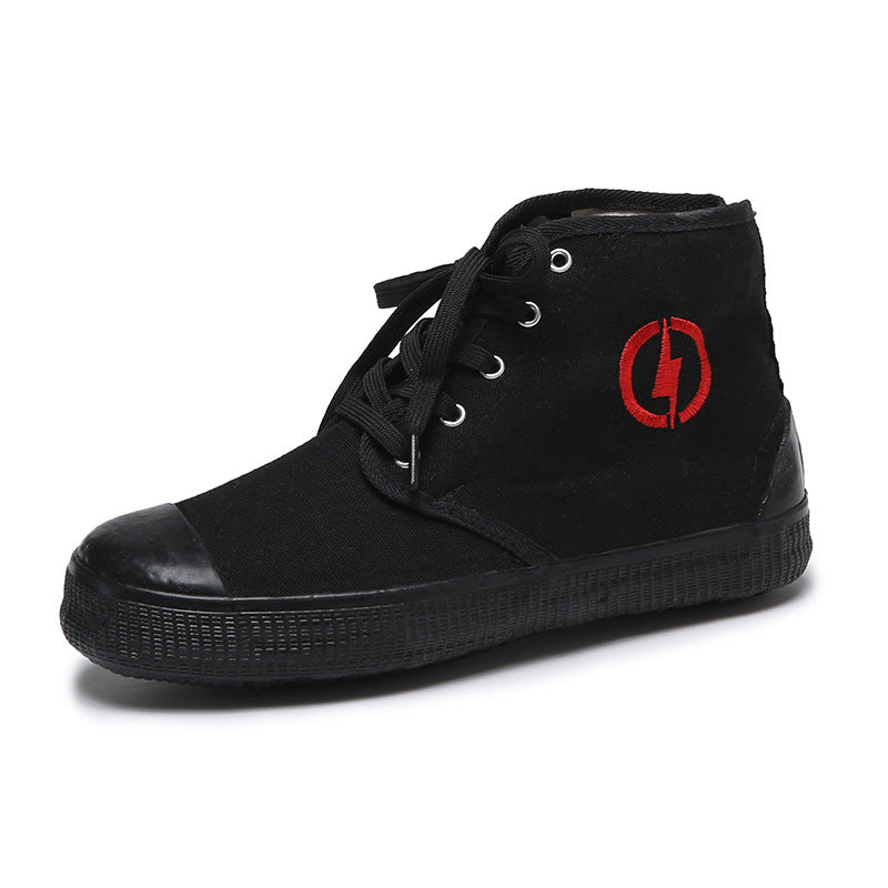 Damen sportliche Schnürstiefel mit hohem Schaft und verstärkter Zehenkappe EB