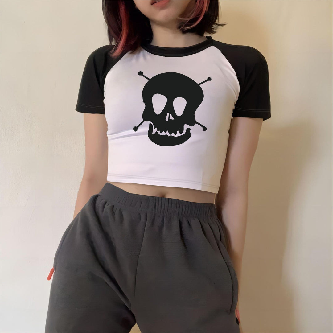 Damen Crop-Top mit motivierendem Schriftzug und lässigem Schnitt EB