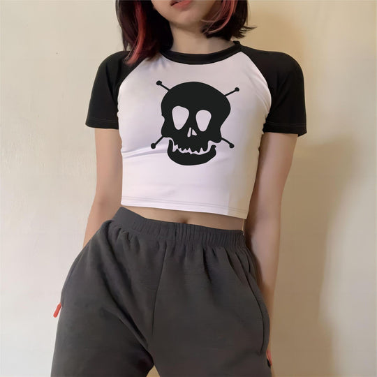 Damen Crop-Top mit motivierendem Schriftzug und lässigem Schnitt EB