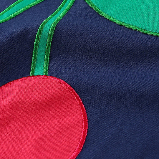 Mädchen Freizeitkleid mit fröhlichem Kirschdesign EB