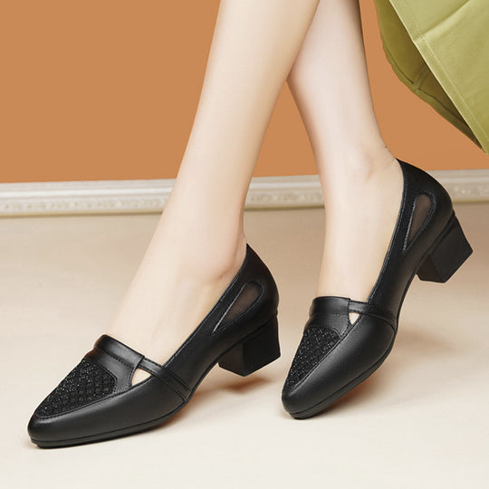 Damen Elegante und bequeme Mokassins mit modischem Netz-Design EB