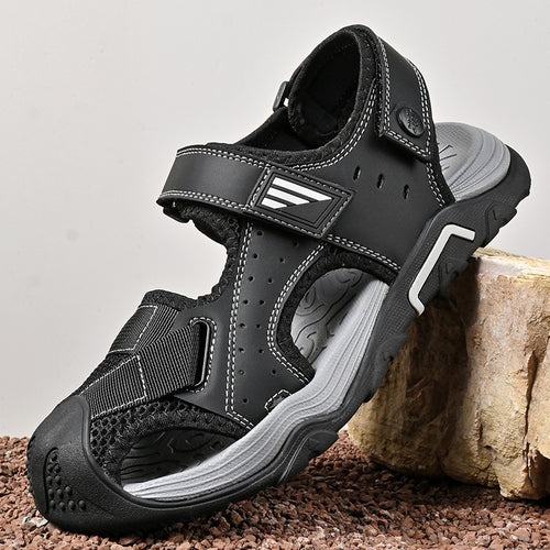 Herren leichte und atmungsaktive Outdoor-Sandalen mit verstellbaren Riemen EB