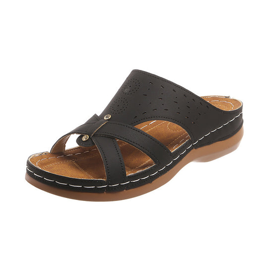 Damen Bequeme und atmungsaktive Zehentrenner-Sandalen EB