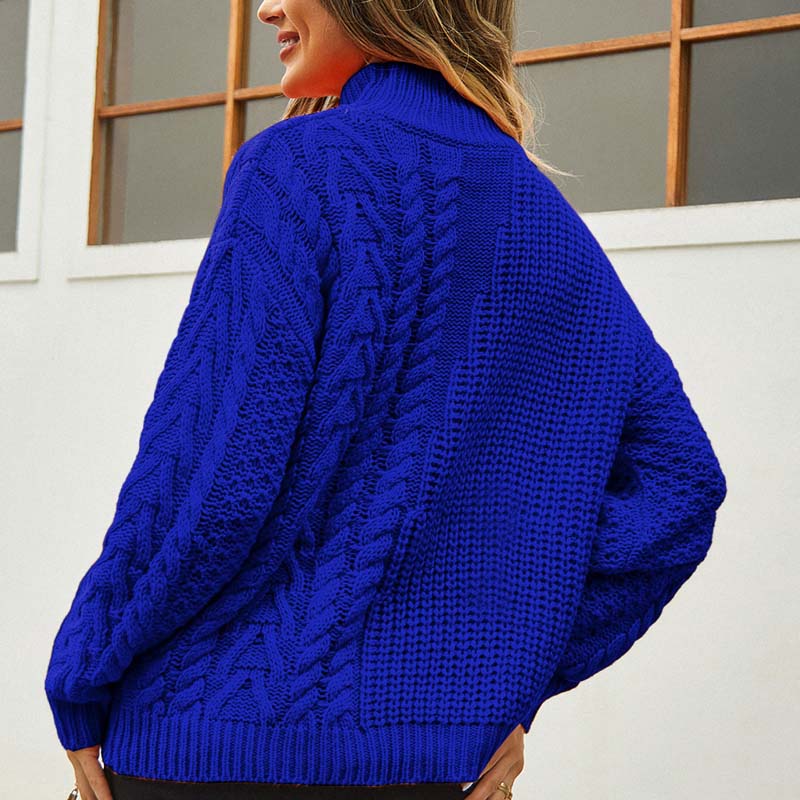 EB | Zopfmuster Strickpullover im Klassischen Design