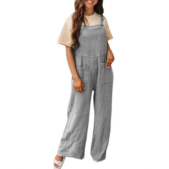 Damen Lässiger Jumper mit breiten Beinen EB