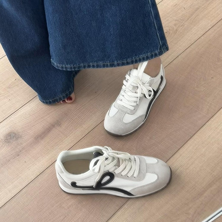 Damen modische Sneakers mit atmungsaktiver Oberfläche und flexibler Sohle EB