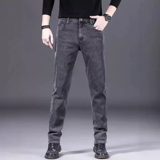 Herren modische Slim-Fit Jeans aus weichem Denim EB