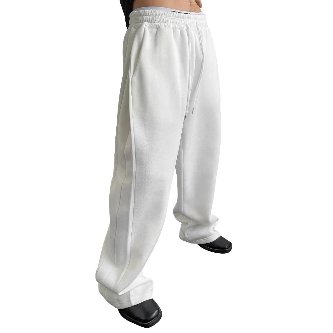 Unisex nan lässige Oversize Jogginghose mit elastischem Bund und Kordelzug EB