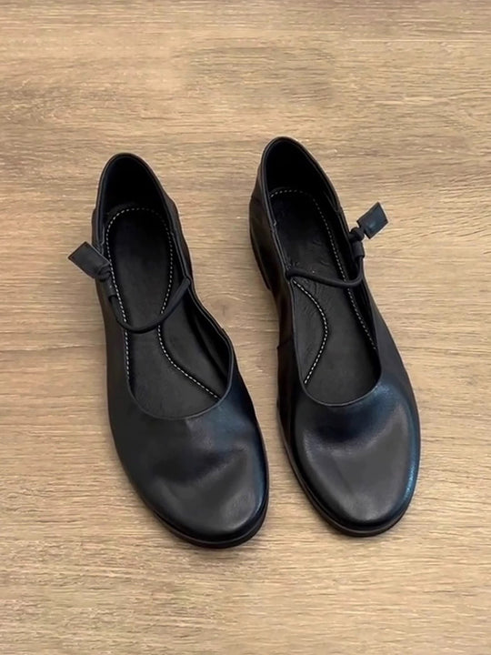 Damen elegante Ballerinas mit verstellbarem Riemen EB