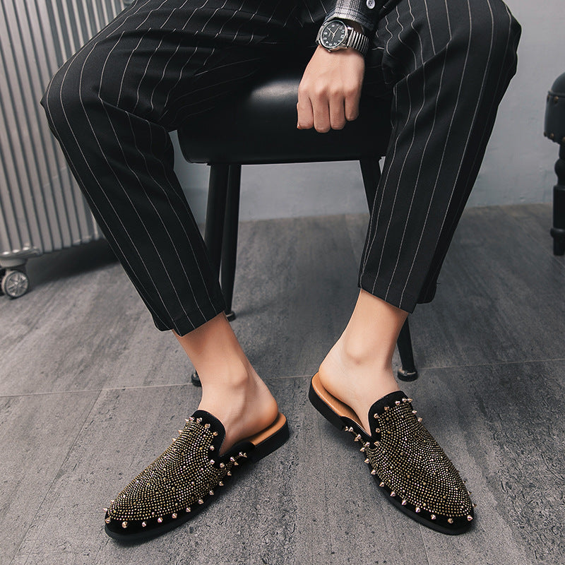 Damen Mokassins mit luxuriösen Nieten-Details und weichem Innenfutter EB