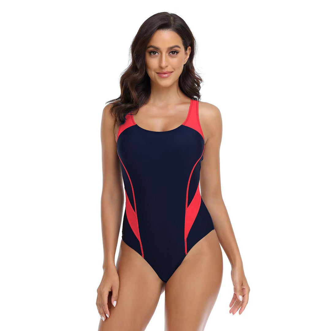Damen Sportlicher Einteiler Badeanzug mit ergonomischem Schnitt EB
