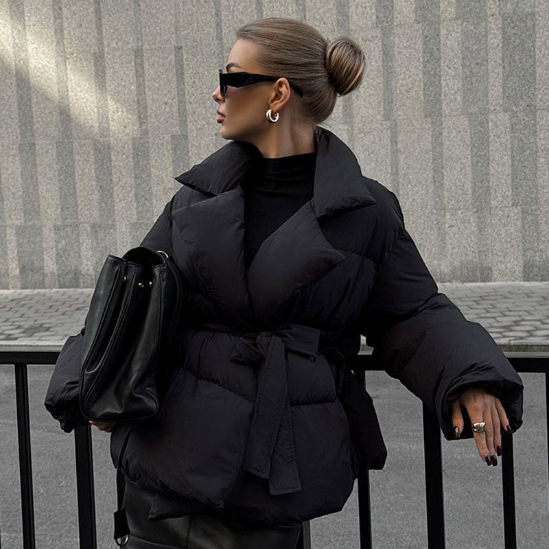 Damen Modischer Wickelmantel EB