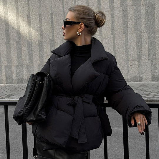 Damen Modischer Wickelmantel EB