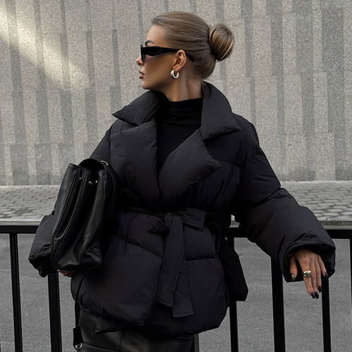 Damen Modischer Wickelmantel EB