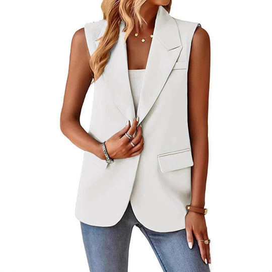 Damen Stylischer Blazer-Weste EB