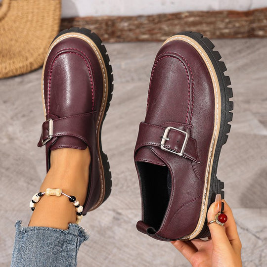 Damen bequeme Clogs mit dekorativem Riemen und rutschfester Sohle EB