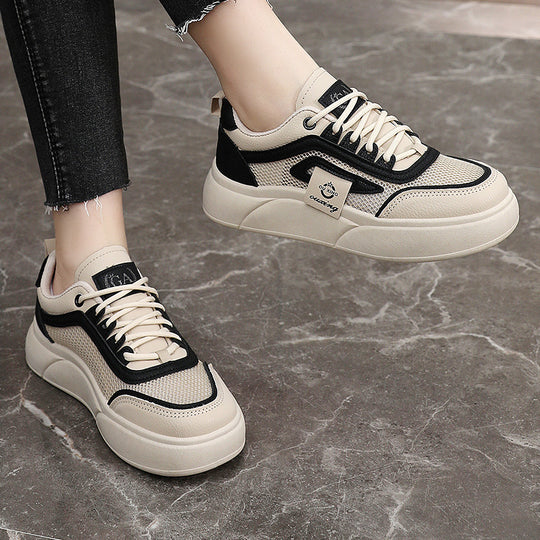 Damen modische Sneaker mit atmungsaktiver Mesh-Oberfläche und flexibler Sohle EB