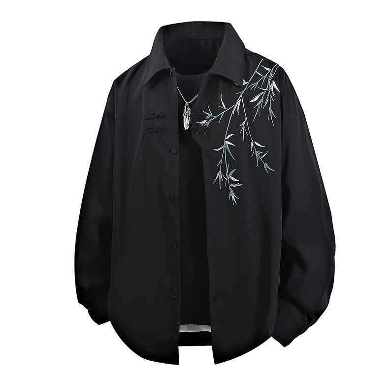 Damen Blusenjacke mit stilvollem Blumenmuster und weichem Stoff EB