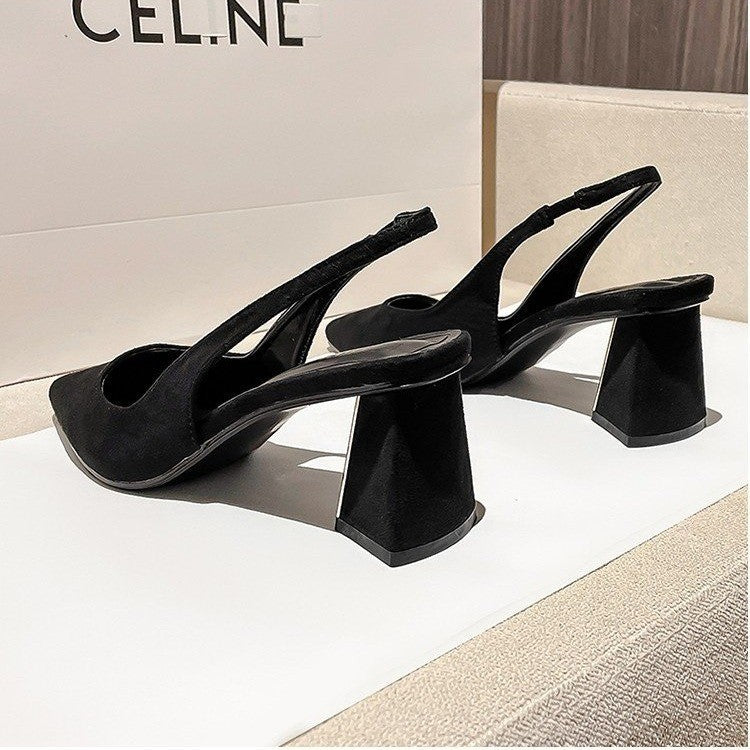 Damen Slingback-Pumps mit quadratischem Absatz EB