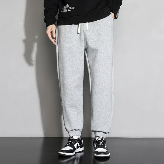 Herren lässige Sweatpants mit elastischem Bund und seitlichen Taschen EB