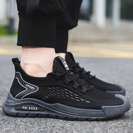 Damen Atmungsaktive Sport-Sneaker mit flexiblem Mesh-Obermaterial und rutschfester Sohle EB