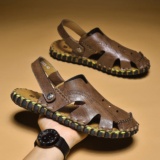 Damen Komfortable Ledersandalen EB