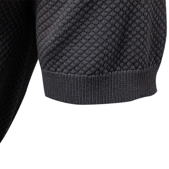 Herren Kurzärmliges Polo-Shirt mit strukturiertem Design EB