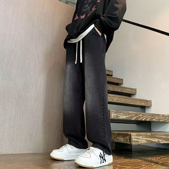 Herren lässige Weite Denim-Hose mit modernem Schnitt EB