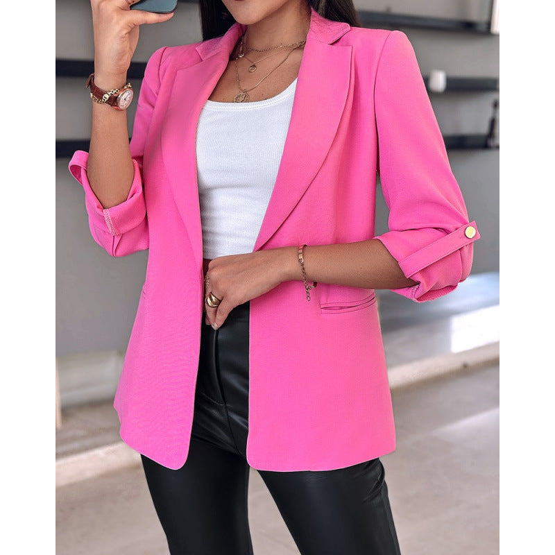 Damen Tailored Blazer mit hochmodischem Schnitt und asymmetrischen Ärmeln EB