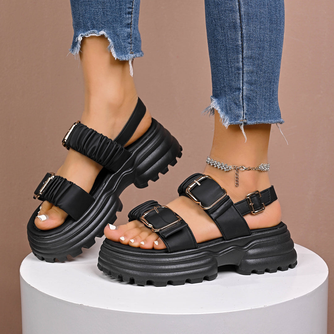 Damen Plateau Sandalen EB