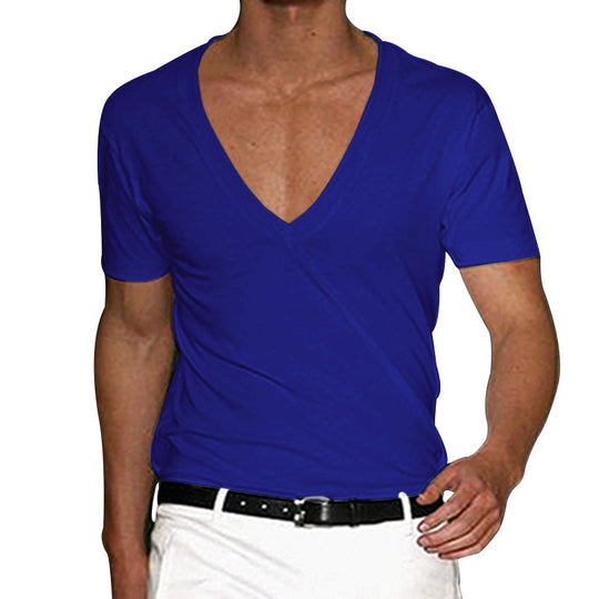 EB | Slim Fit T-Shirt mit V-Ausschnitt