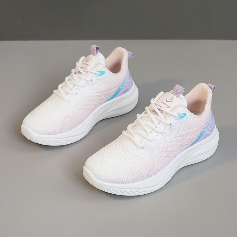 Damen Atmungsaktive Lauf-Sneaker mit elastischem Futter und dämpfender Sohle EB