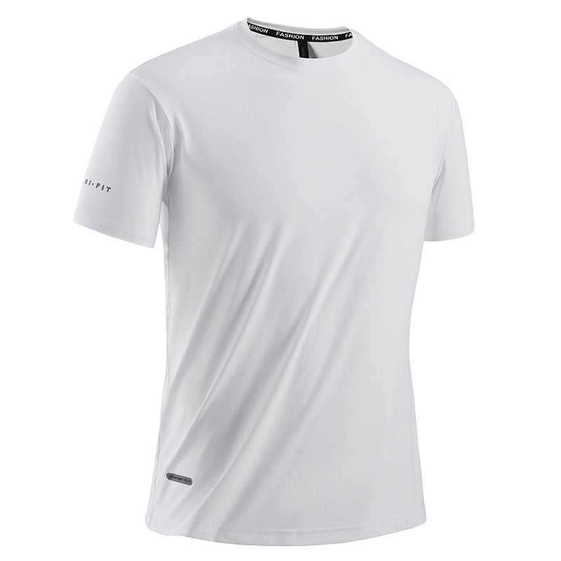 Herren nan atmungsaktives Funktions-T-Shirt aus perforiertem Mesh für Training EB